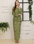 BAJU KURUNG KEDAH FIONA (OLIVE GREEN)